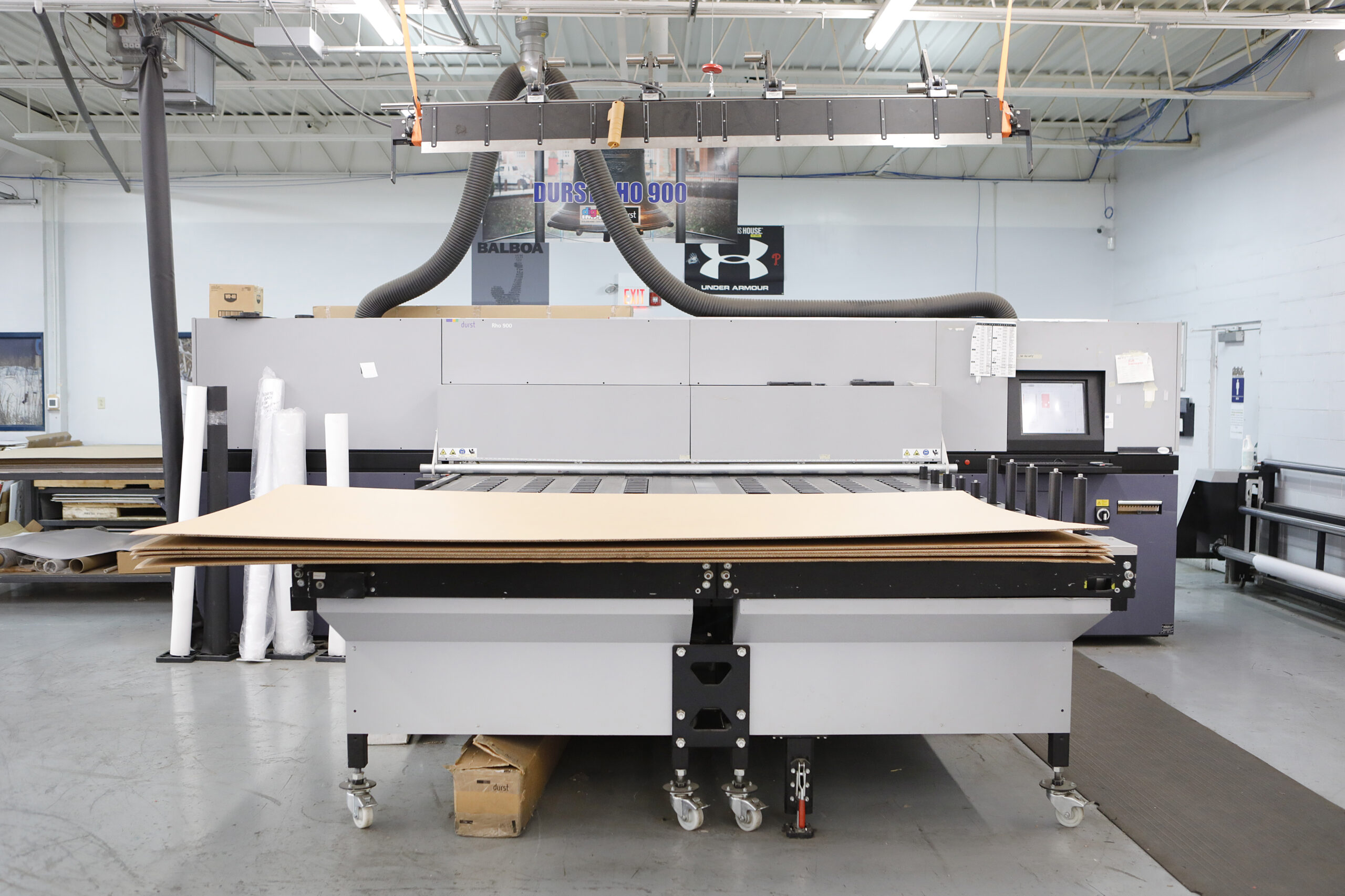 Digital Impact's Durst Delta WT 250 large-format water-based digital press at VT Group in Lansdowne, Pennsylvania